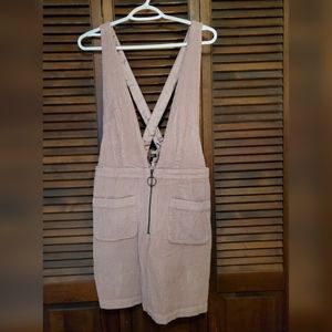 Wild Fable Overall Skirt Pink Corduroy XL